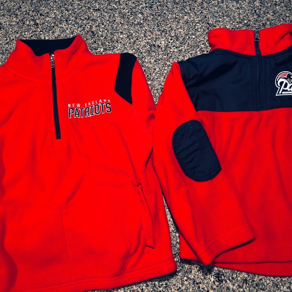 TWO Toddler Patriot's fleece pullovers